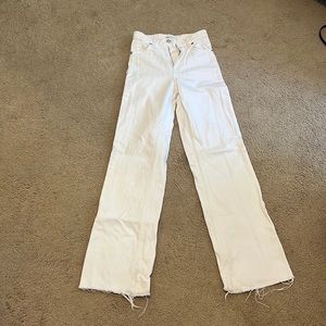 Zara white jeans